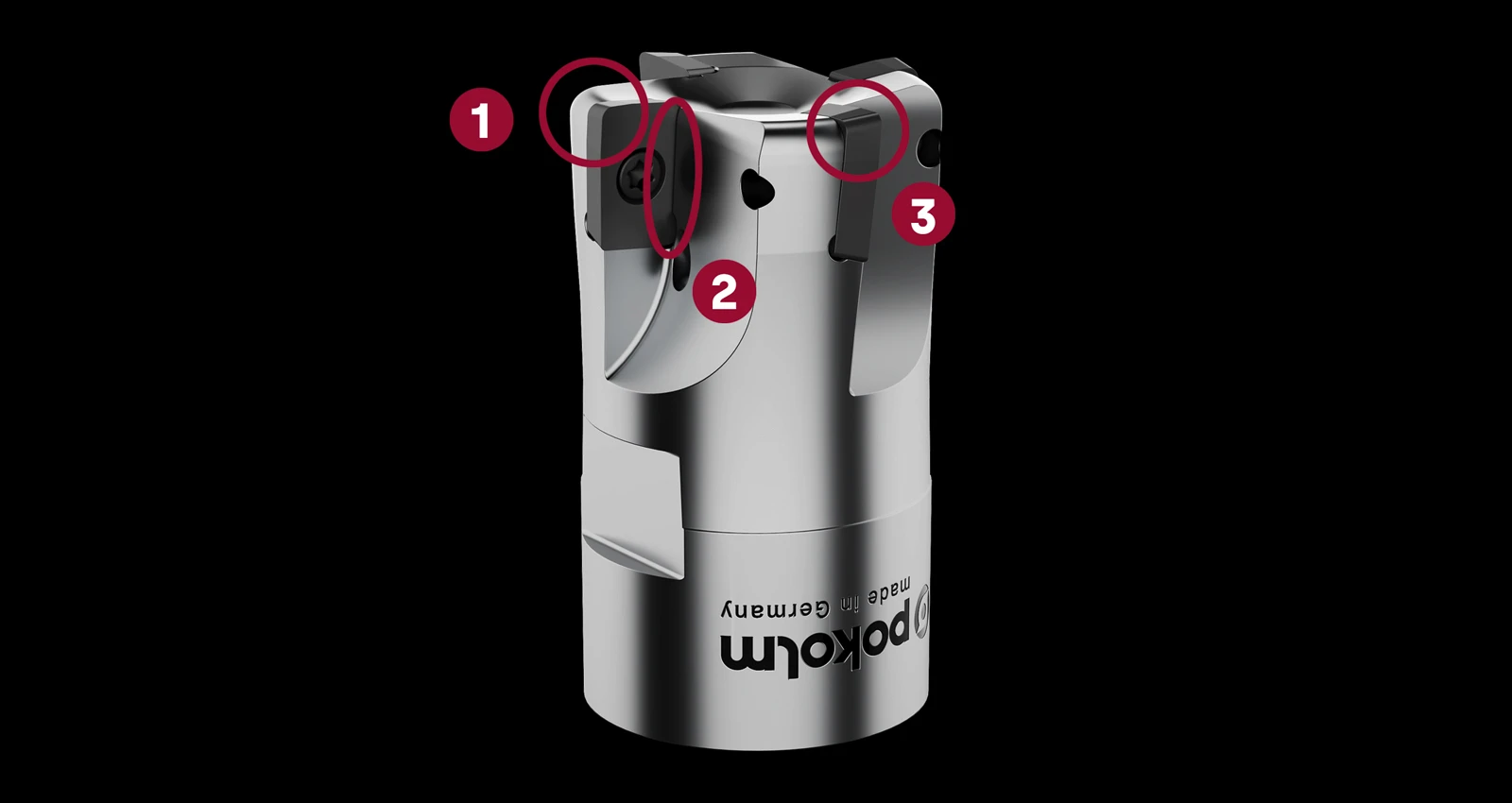 The shoulder, slotting and chamfer cutter Slotworx VF from Pokolm.