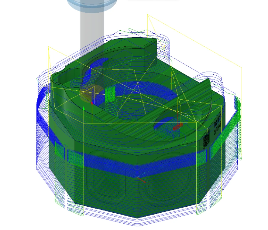 Ein Bauteil für die Halbleiterfertigung in der Programmierung.