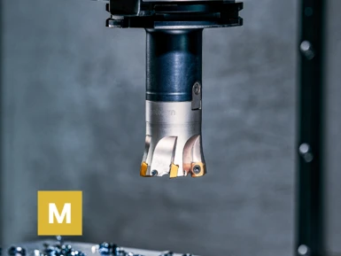 Quadworx, the High-feed milling cutter for universal use and maximum cost-effectiveness, processes Stainless steel.