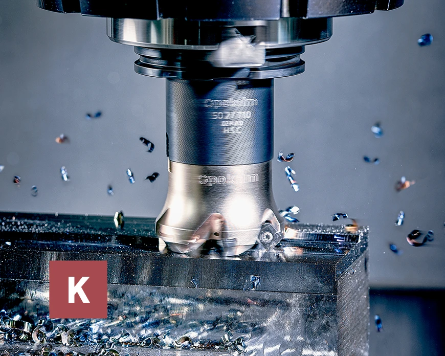 Planworx, the universal genius of face milling, machines cast iron.