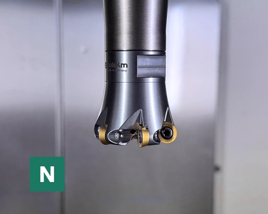 Rundplattenfräser von Pokolm bearbeiten Werkstoffe N, Nichteisenmetalle und Kunststoffe.