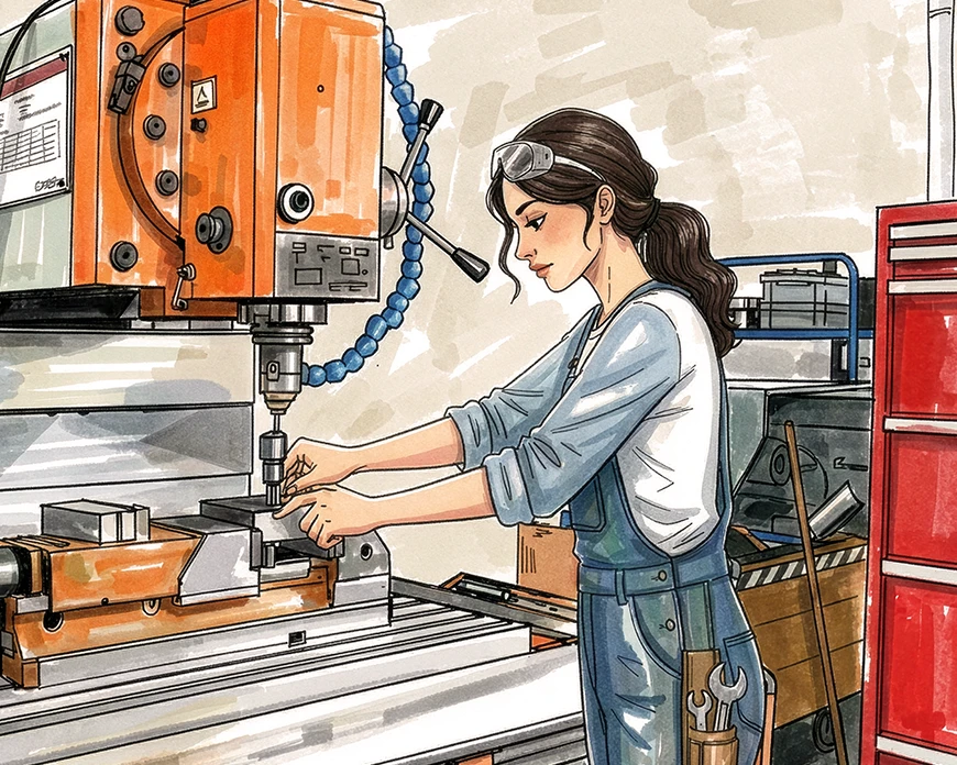 Bewerben Sie sich für eine Ausbildung zum Zerspanungsmechaniker / zur Zerspanungsmechanikerin bei Pokolm.